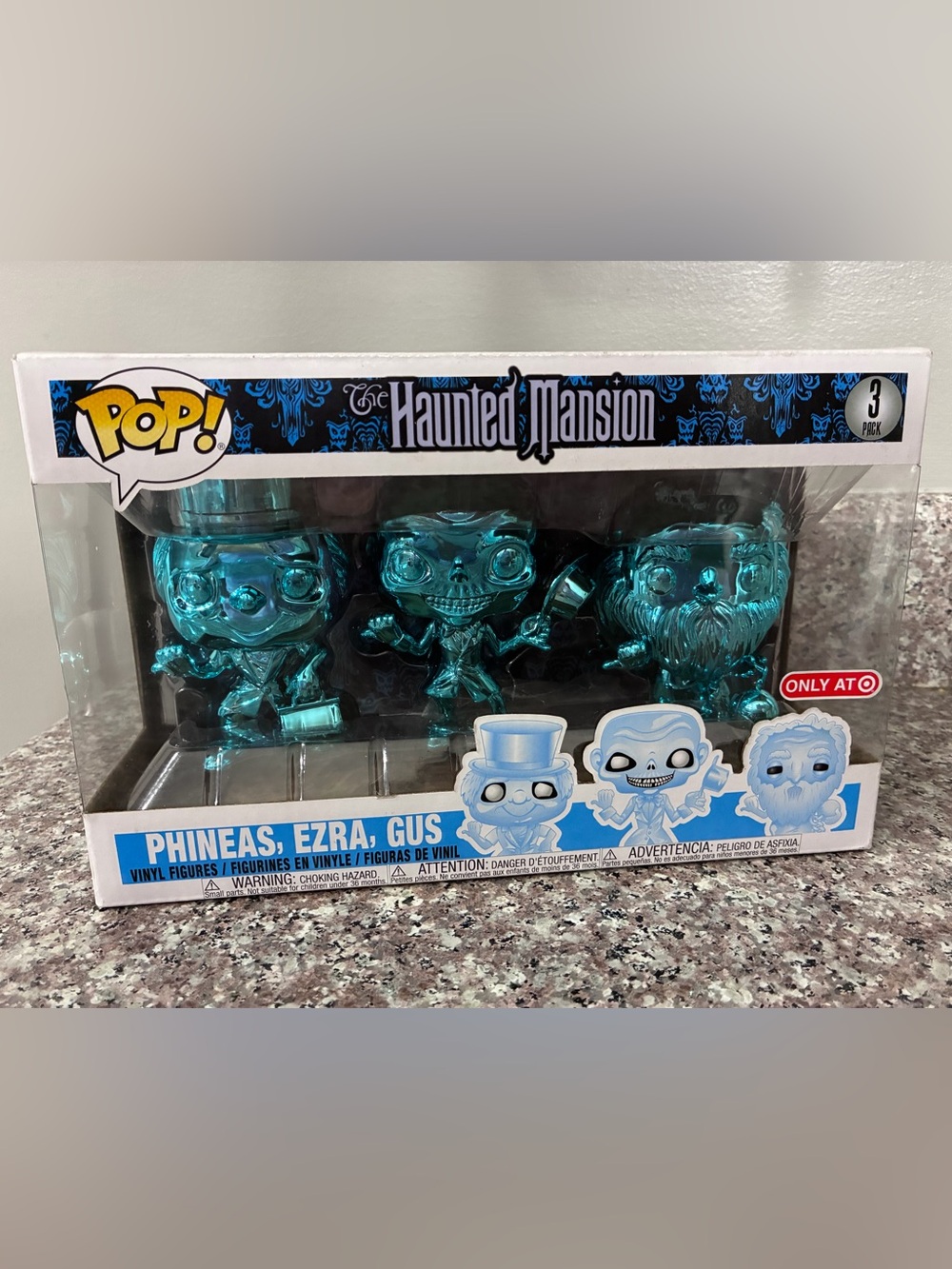 NIB! Funko Pop! Haunted Mansion Hitchhiking Ghosts 3-pack Target Exclusive